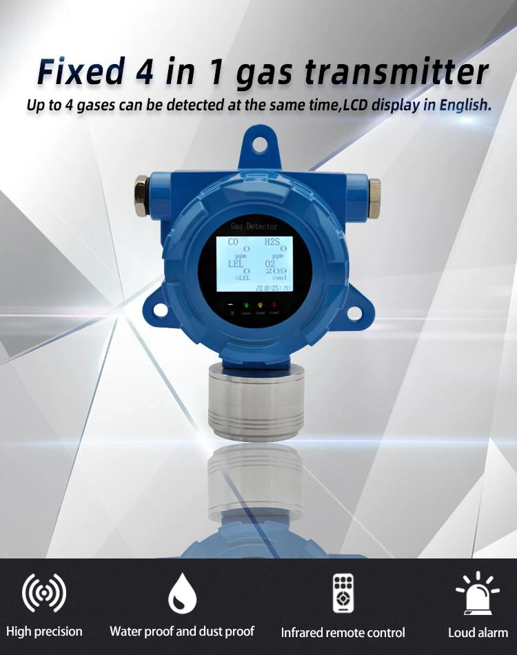 Pevný multiplynový detektor pre CH4O2 H2S CO